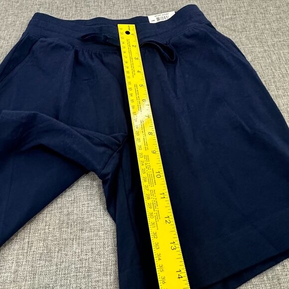NEW! Karen Scott Sport Shorts‎ PP Intrepid Blue Drawstring Pockets - Picture 6 of 9
